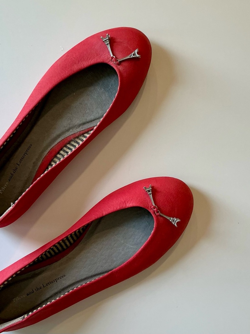 Anthropologie Pilcro and the Letterpress Eiffel Tower Flats Sz 6.5